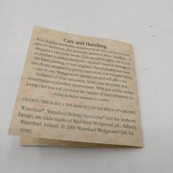 Waterford Holiday Heirlooms Irish Harvest Ball Ornament Made in Romania W/Box - Picture 8 of 13